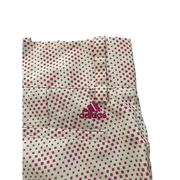 Adidas Climalite Outdoor Beach Pink Dot Summer Golf Shorts Size Large - Picture 3 of 5